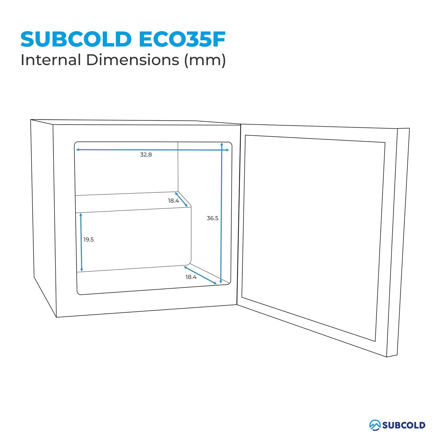 Subcold Eco35F Mini Freezer - White