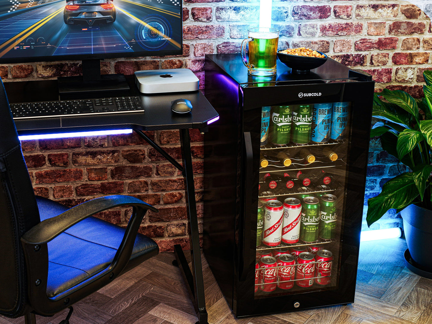Subcold Ace 90 LED Touch Control Beer Fridge - Black | Refurbished